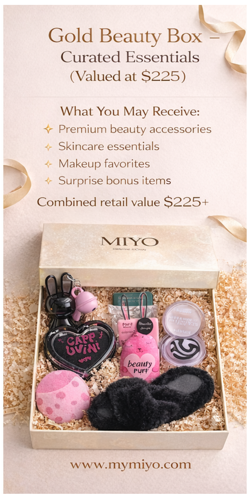 GOLD BEAUTY BOX Valued at $225